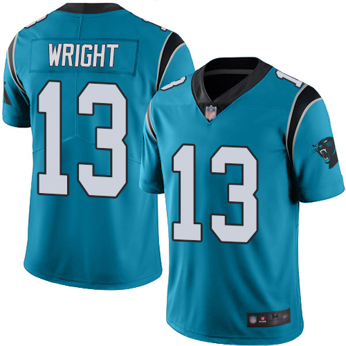 Carolina Panthers Limited Blue Men Jarius Wright Jersey NFL Football 13 Rush Vapor Untouchable